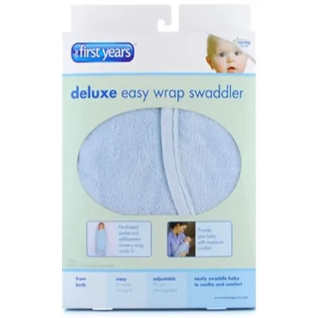 THE FIRST YEARS DELUXE EASY WRAP SWADDLER - BLUE