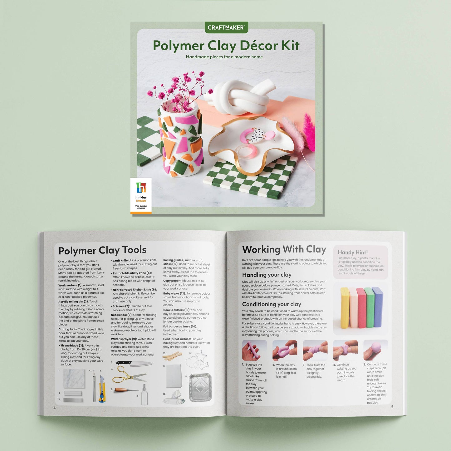 CRAFTMAKER POLYMER CLAY DECOR KIT