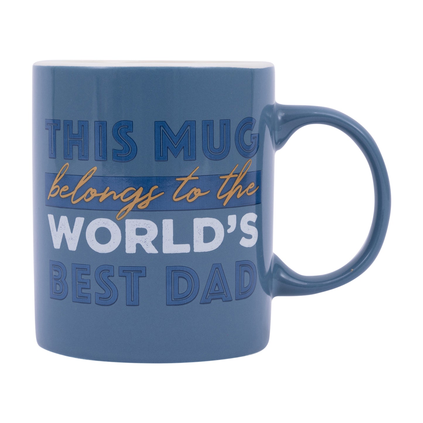 THIS MUG BELONGS TO THE WORLD'S BEST DAD COFFEE MUG