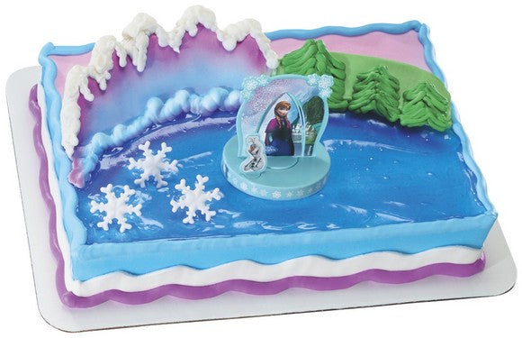 DISNEY FROZEN ANNA & ELSA CAKE DECORATION KIT