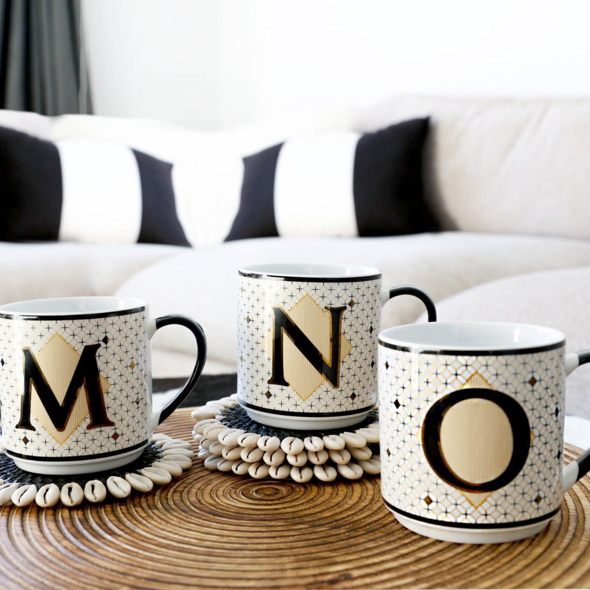MONOGRAM MUG - LETTER N