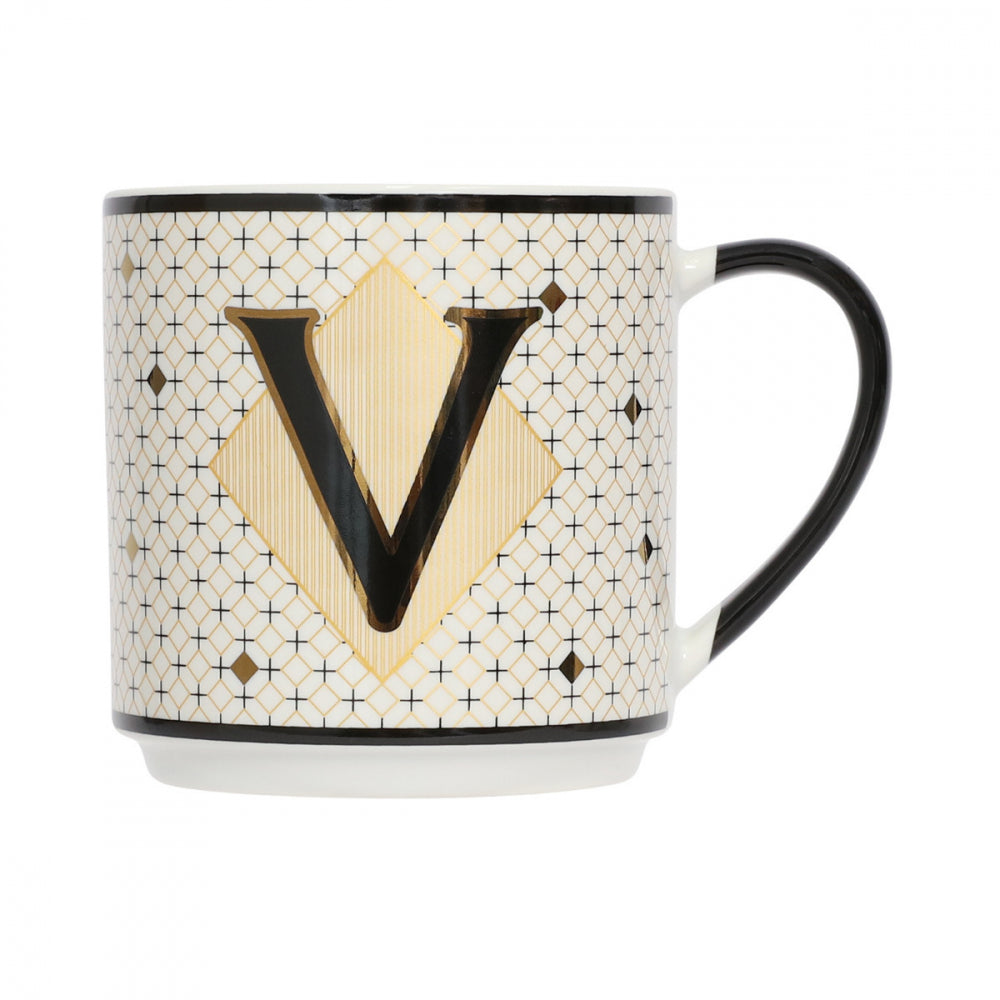 MONOGRAM MUG - LETTER V