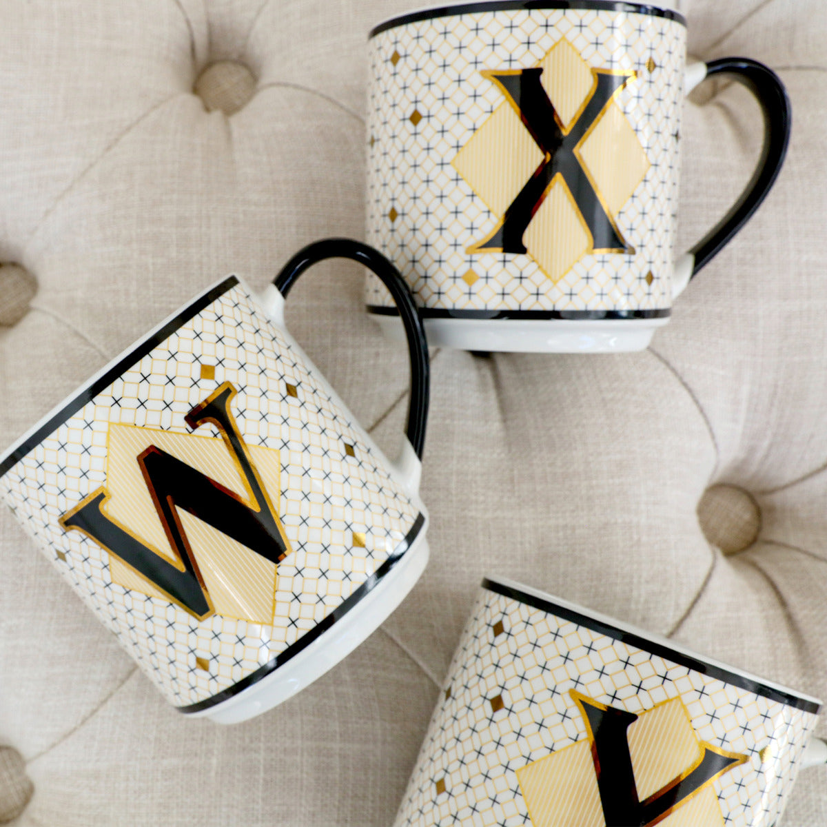 MONOGRAM MUG - LETTER X