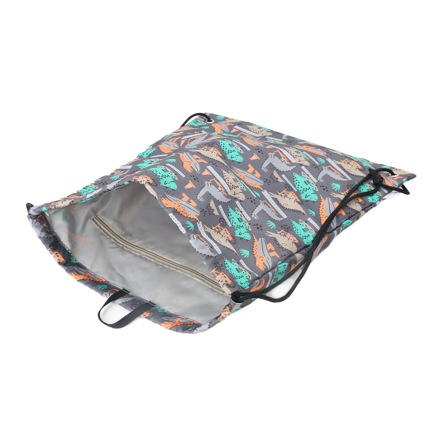SPLOSH OUT & ABOUT DRAWSTRING BAG - DINO SKATE