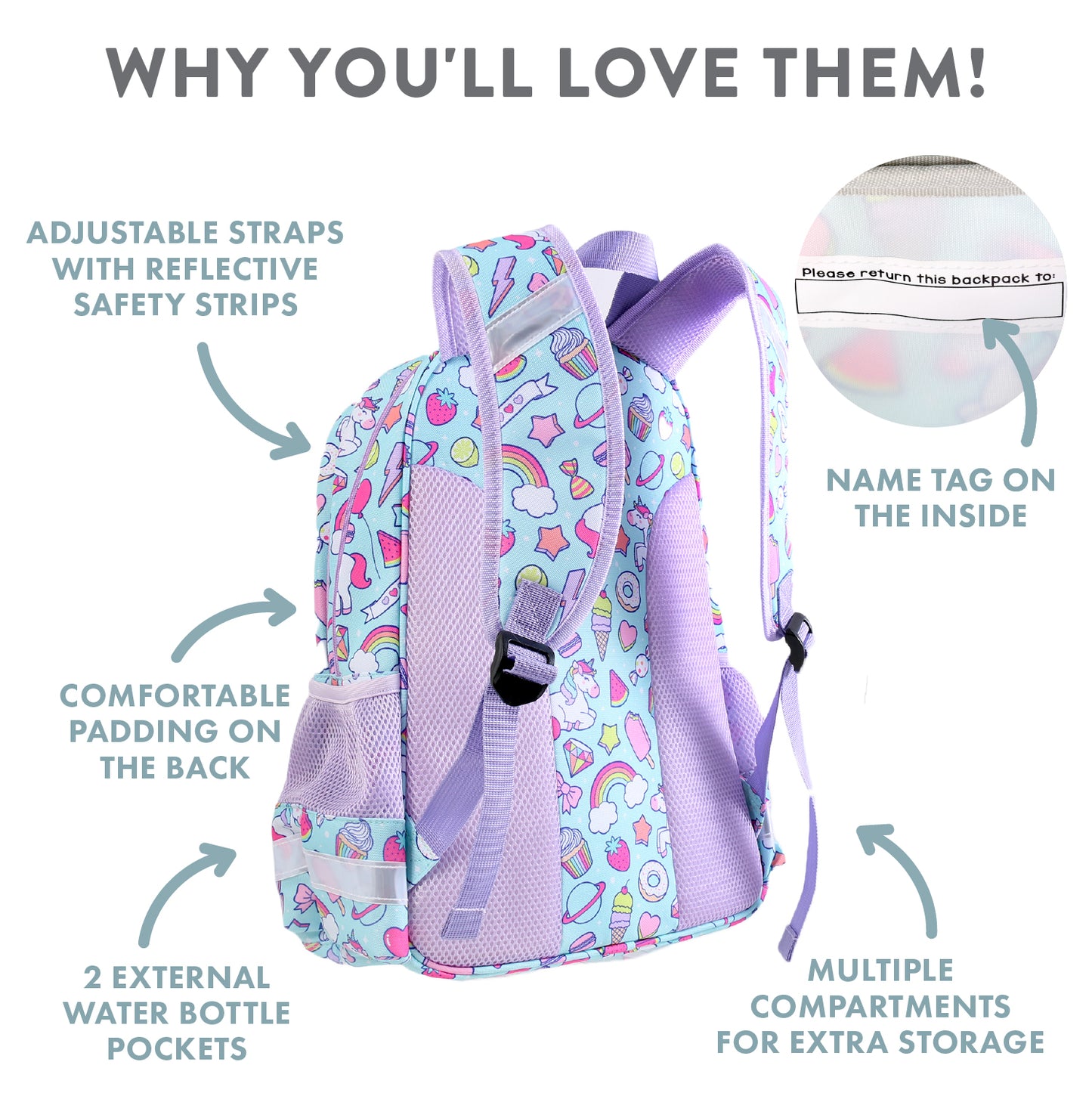 SPLOSH OUT & ABOUT BACKPACK - RAINBOW