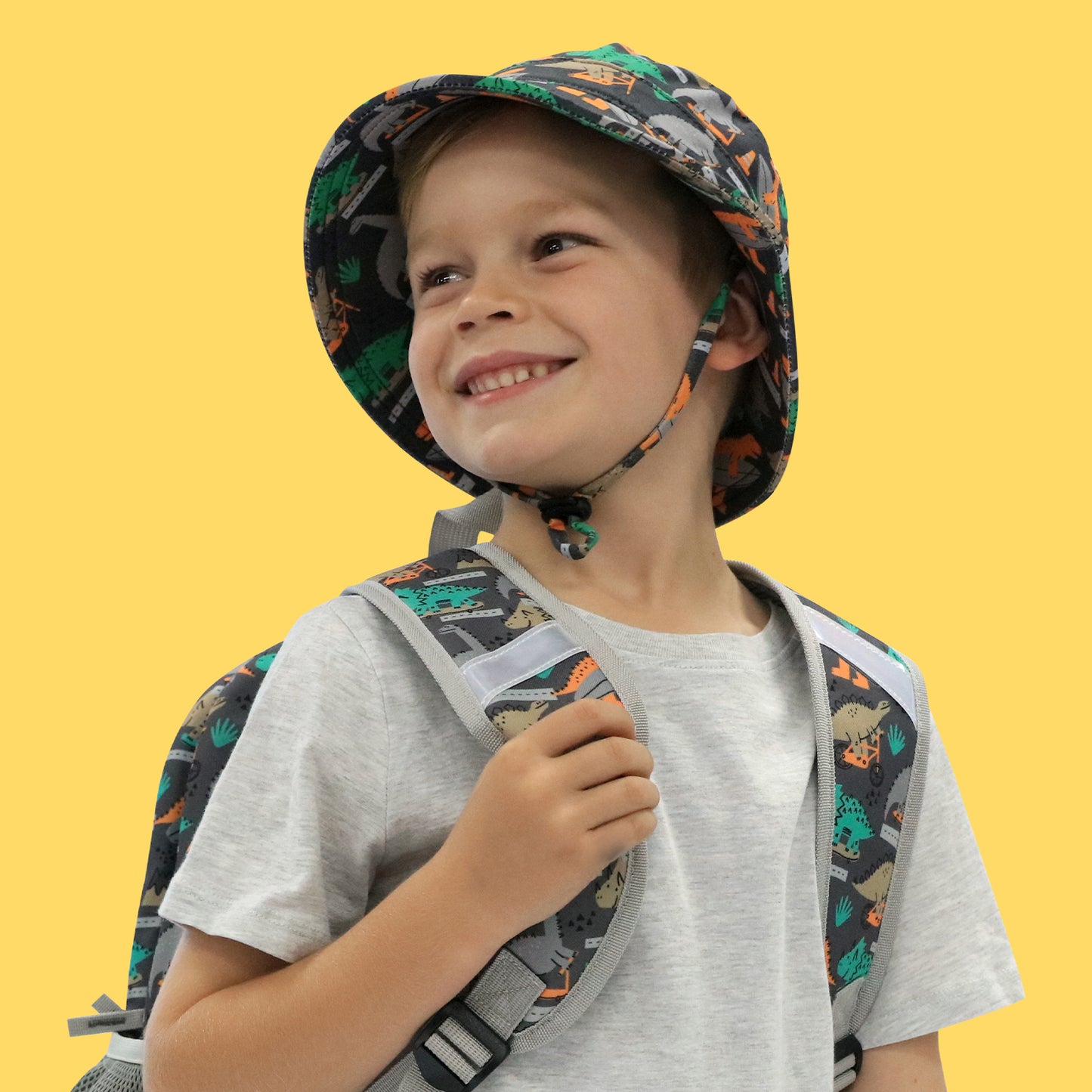 SPLOSH OUT & ABOUT KIDS BUCKET HAT - DINO SKATE