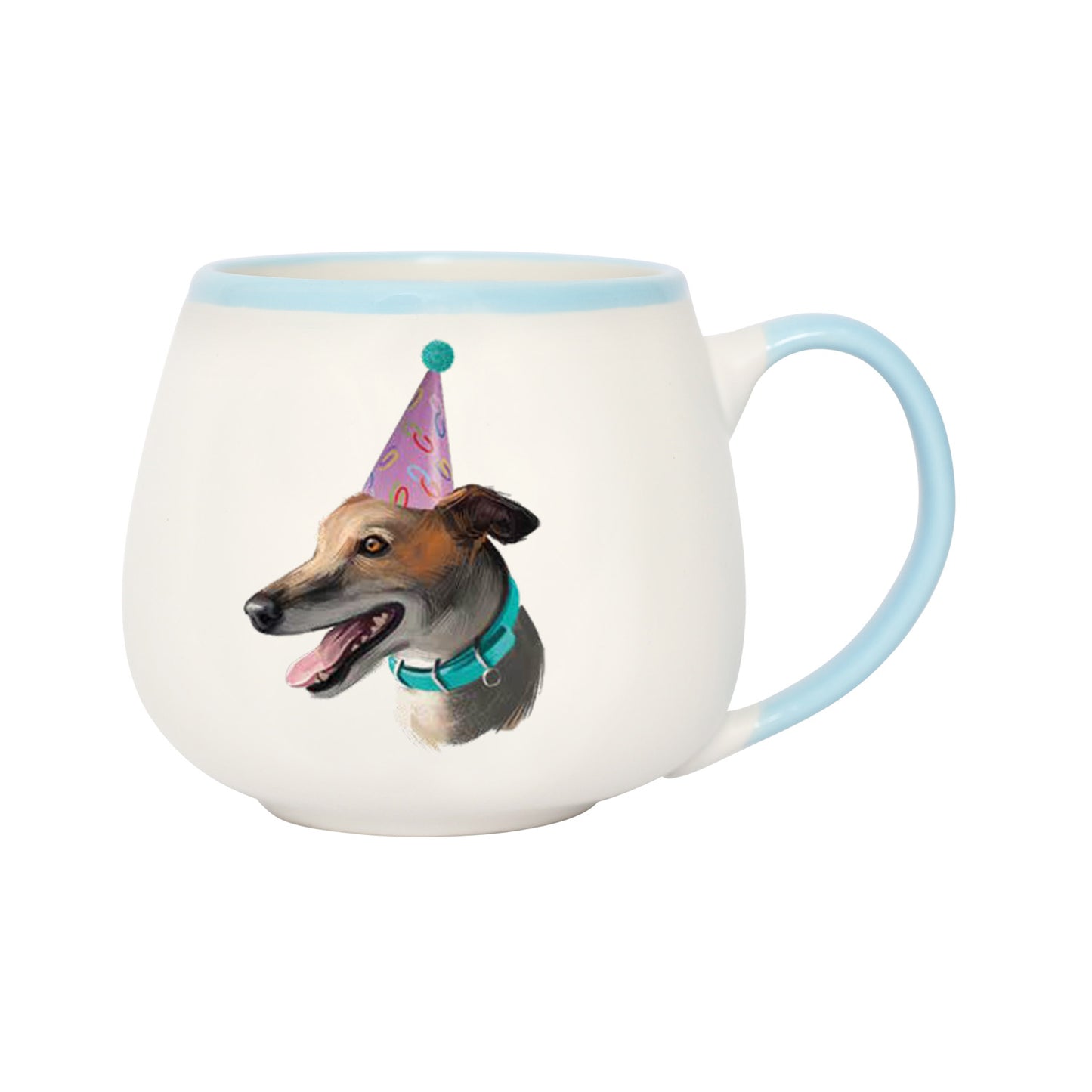 PAINTED PET GREYHOUND MUG