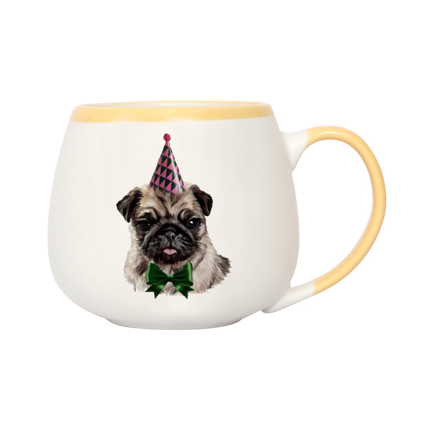 PAINTED PET PUG MUG