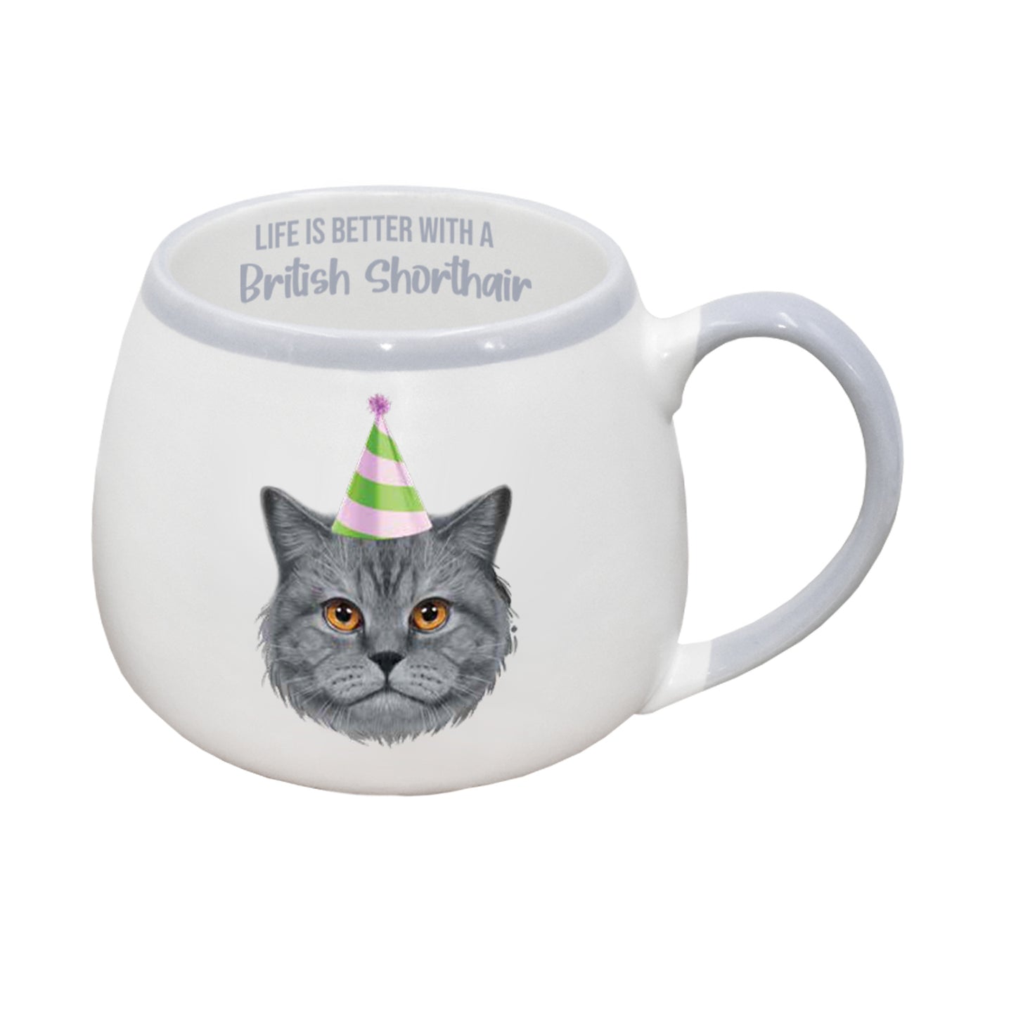 PAINTED PET BRITISH SHORTHAIR MUG