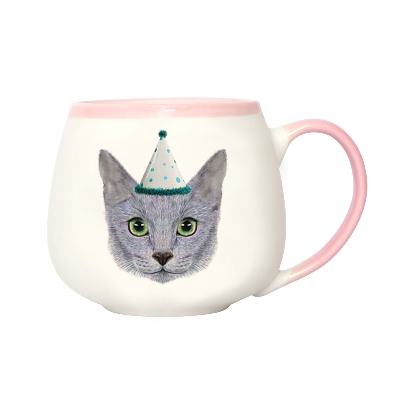 PAINTED PET RUSSIAN BLUE MUG