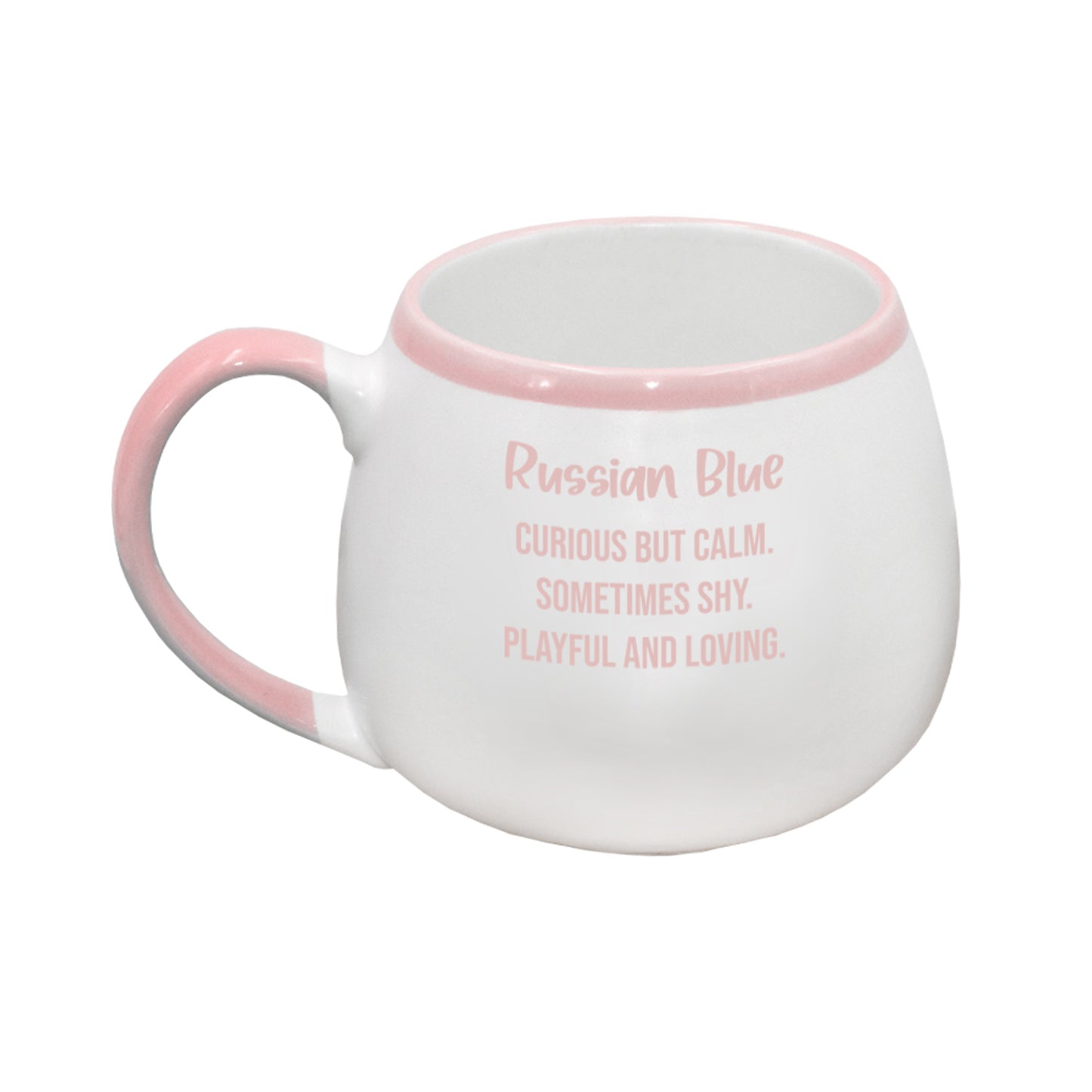 PAINTED PET RUSSIAN BLUE MUG