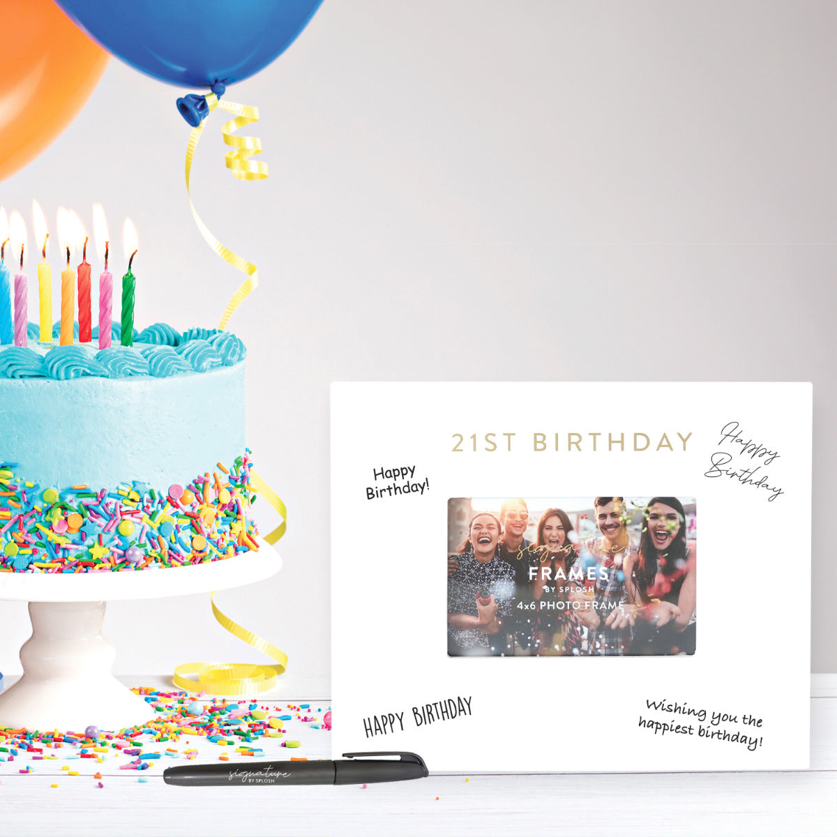 21ST BIRTHDAY SIGNATURE FRAME