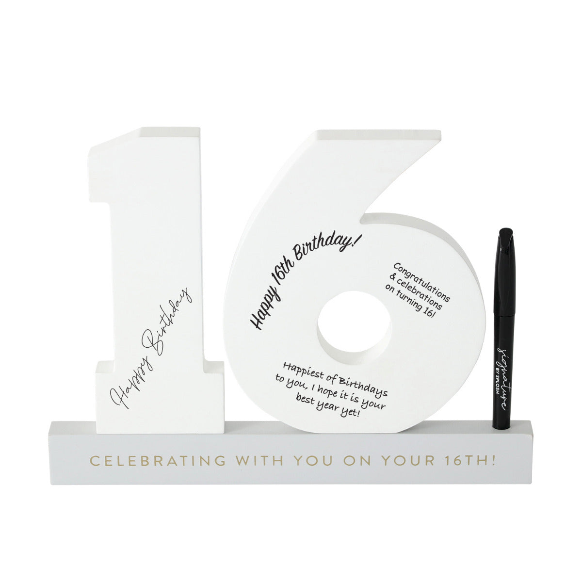 16TH BIRTHDAY SIGNATURE NUMBER
