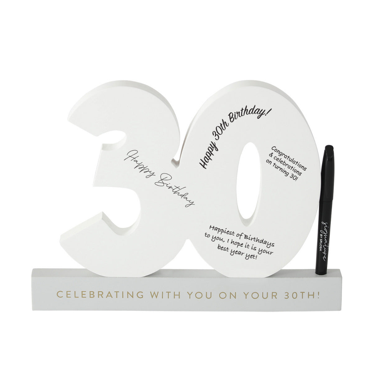 30TH BIRTHDAY SIGNATURE NUMBER