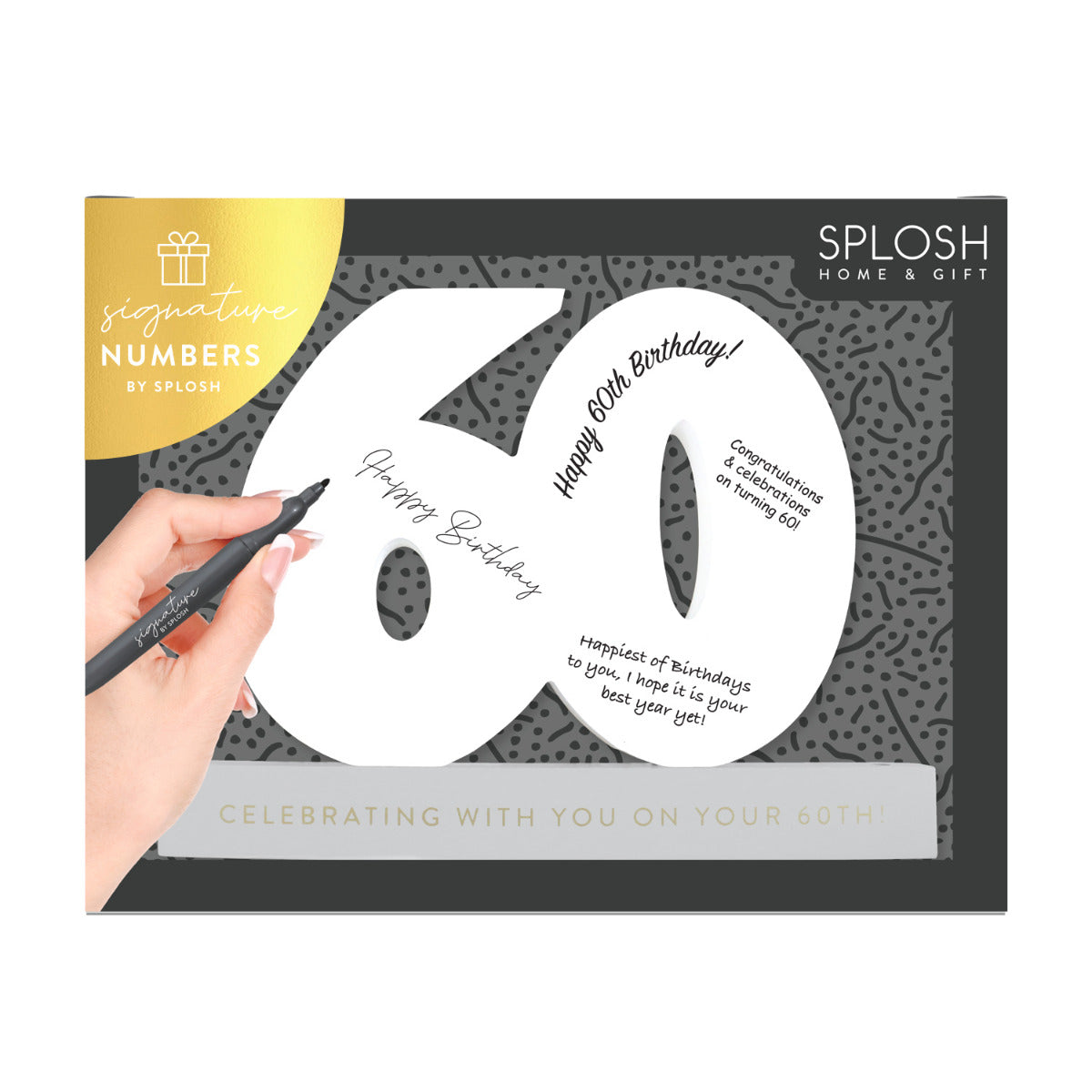 60TH BIRTHDAY SIGNATURE NUMBER