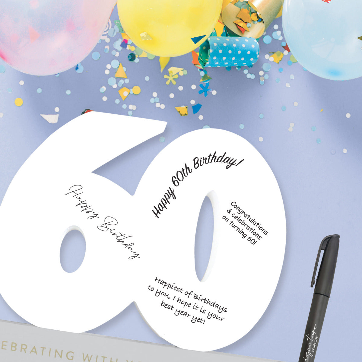 60TH BIRTHDAY SIGNATURE NUMBER