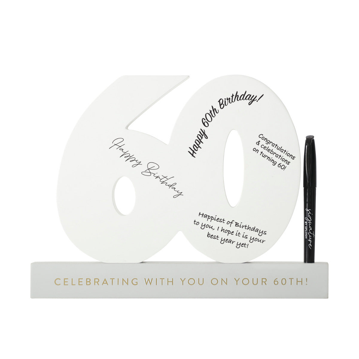 60TH BIRTHDAY SIGNATURE NUMBER