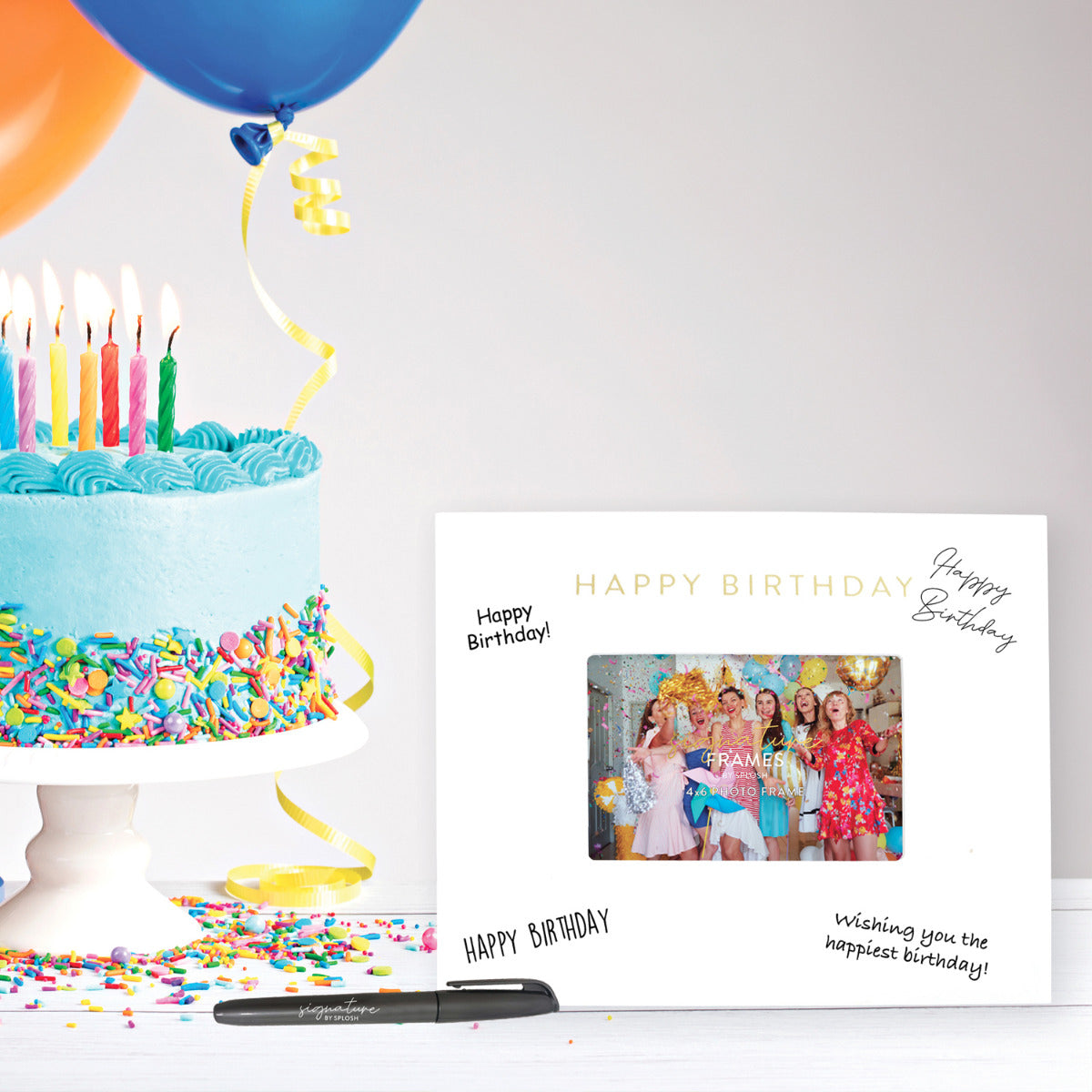 HAPPY BIRTHDAY SIGNATURE FRAME