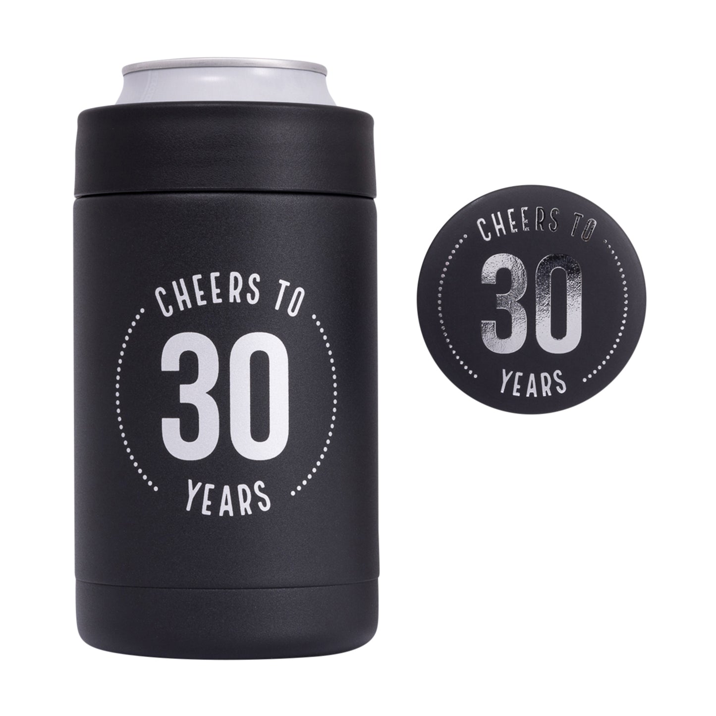 30TH INSULATED DRINK COOLER & BADGE SET