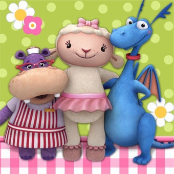 DISNEY DOC MCSTUFFINS BEVERAGE NAPKINS - PACK OF 16