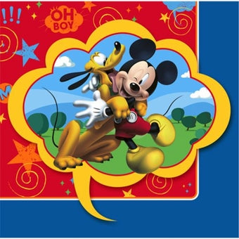 MICKEY MOUSE FUN & FRIENDS BEVERAGE NAPKINS - PACK OF 16