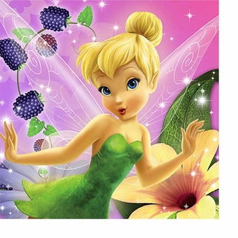 DISNEY FAIRIES TINKERBELL SWEET TREATS BEVERAGE NAPKINS - PACK OF 16