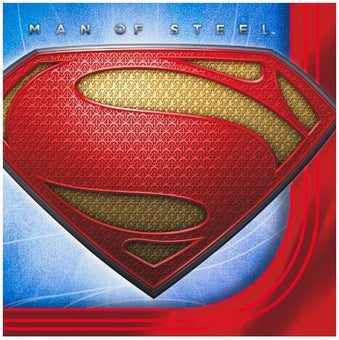 SUPERMAN BEVERAGE NAPKINS - PACK OF 16