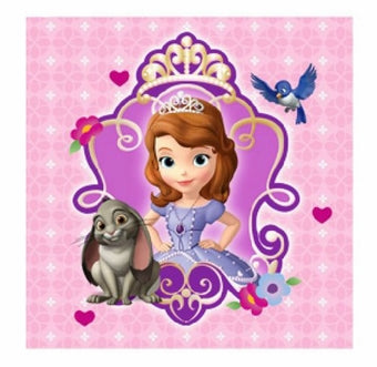 DISNEY SOFIA THE FIRST BEVERAGE NAPKINS - PACK OF 16