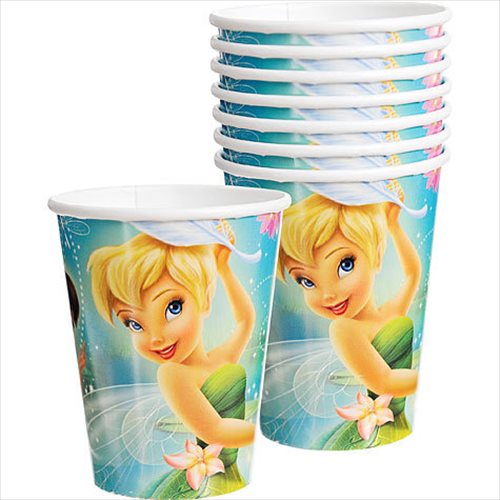 DISNEY FAIRIES TINKERBELL 266ML PAPER CUPS - PACK OF 8