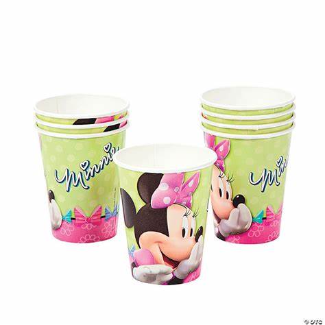 MINNIE MOUSE 266ML PAPER CUPS - PACK OF 8