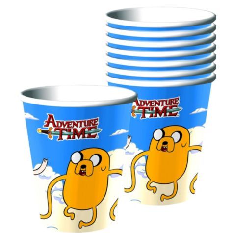 ADVENTURE TIME 266ML CUPS - PACK OF 8