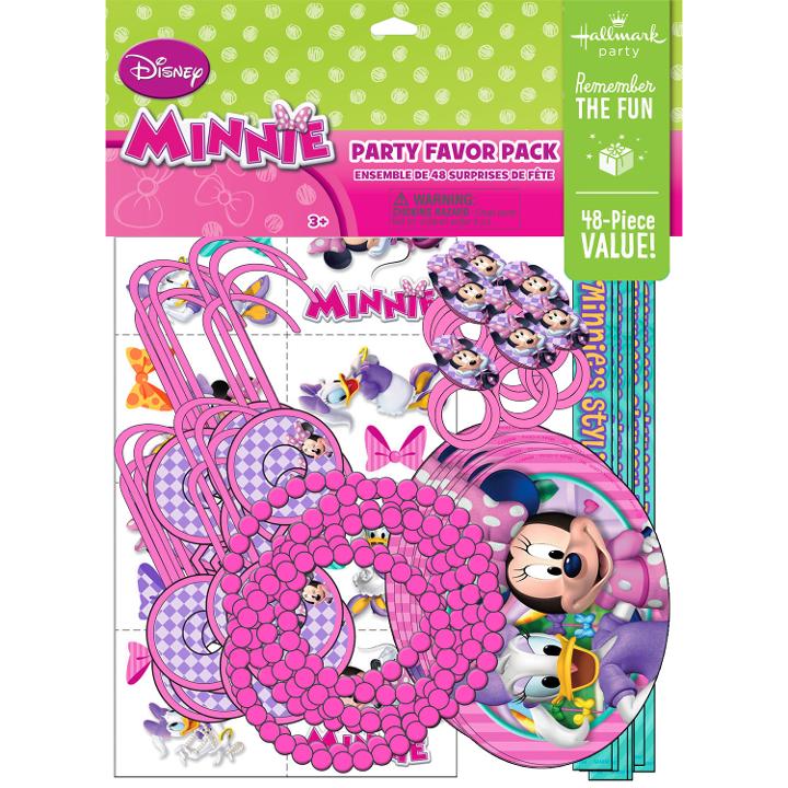 MINNIE MOUSE PARTY FAVOR PACK - 48 PARTY FAVORS