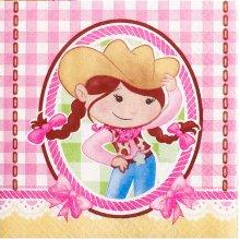 COWGIRL BEVERAGE NAPKINS - PACK OF 20