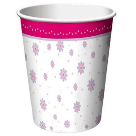 BALLERINA TUTU MUCH FUN 266ML PAPER CUPS - PACK OF 8