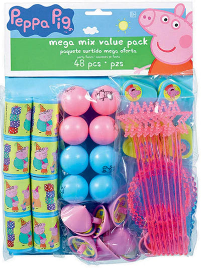 PEPPA PIG MEGA MIX VALUE PACK - 48 PARTY FAVORS