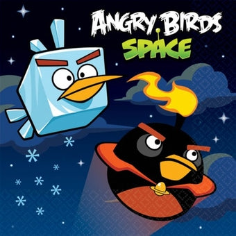 ANGRY BIRDS SPACE BEVERAGE NAPKINS - PACK OF 16