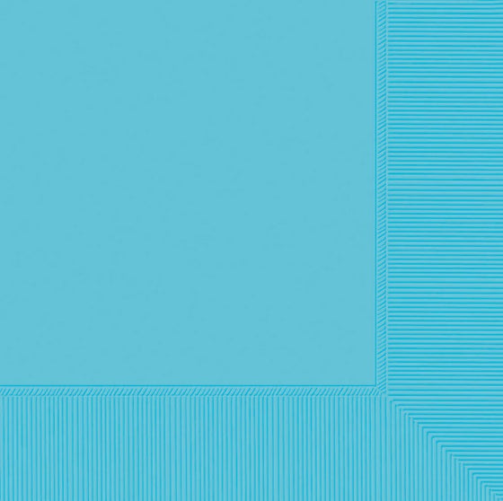 CARIBBEAN BLUE BEVERAGE NAPKINS - PACK OF 20
