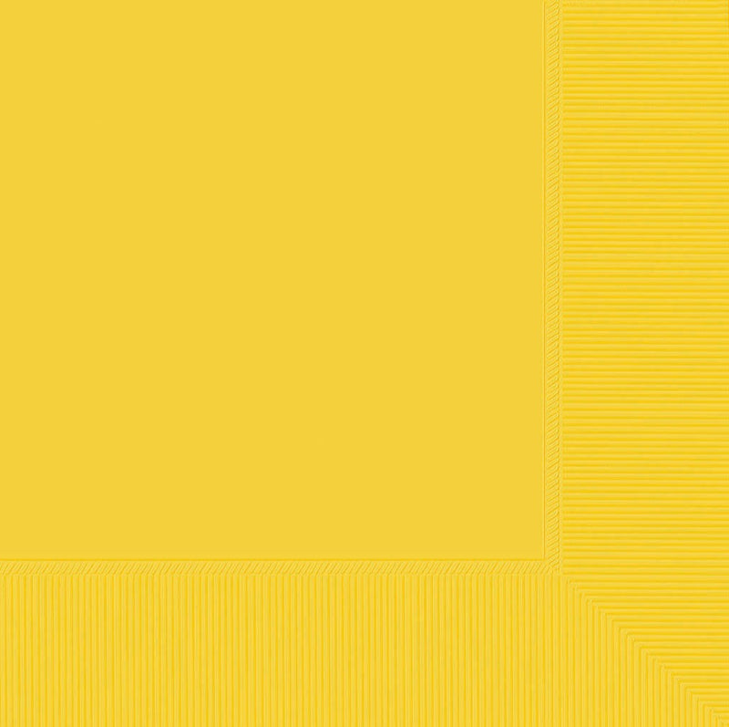 SUNSHINE YELLOW LUNCH NAPKINS - PACK OF 20
