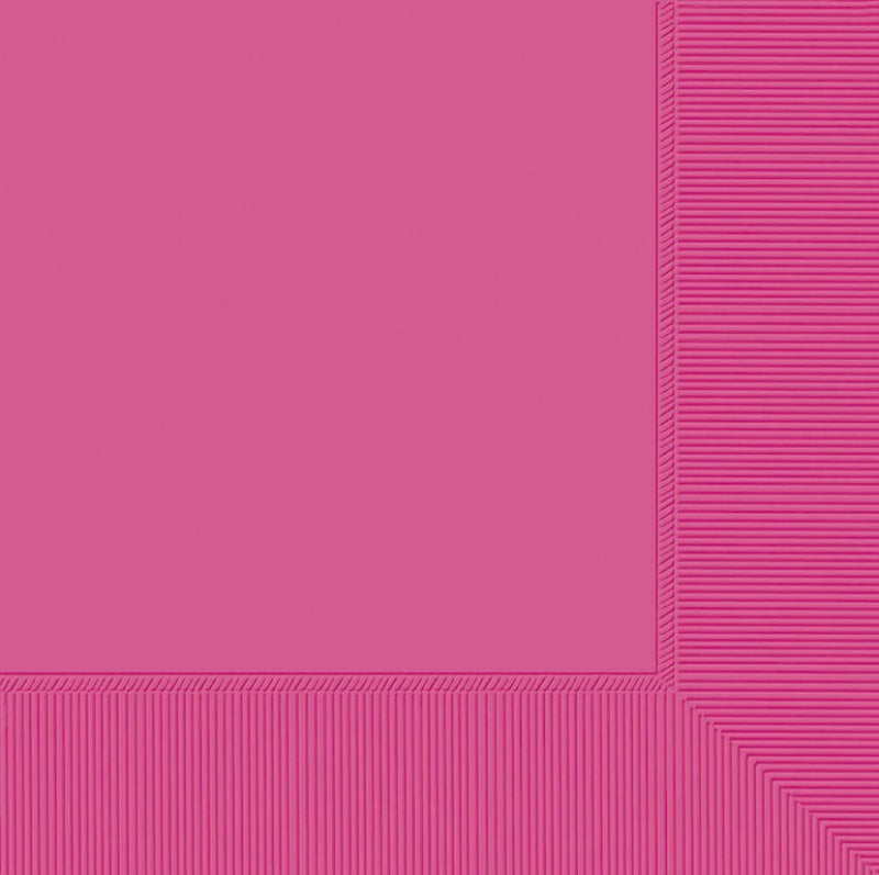 BRIGHT PINK LUNCH NAPKINS - PACK OF 20
