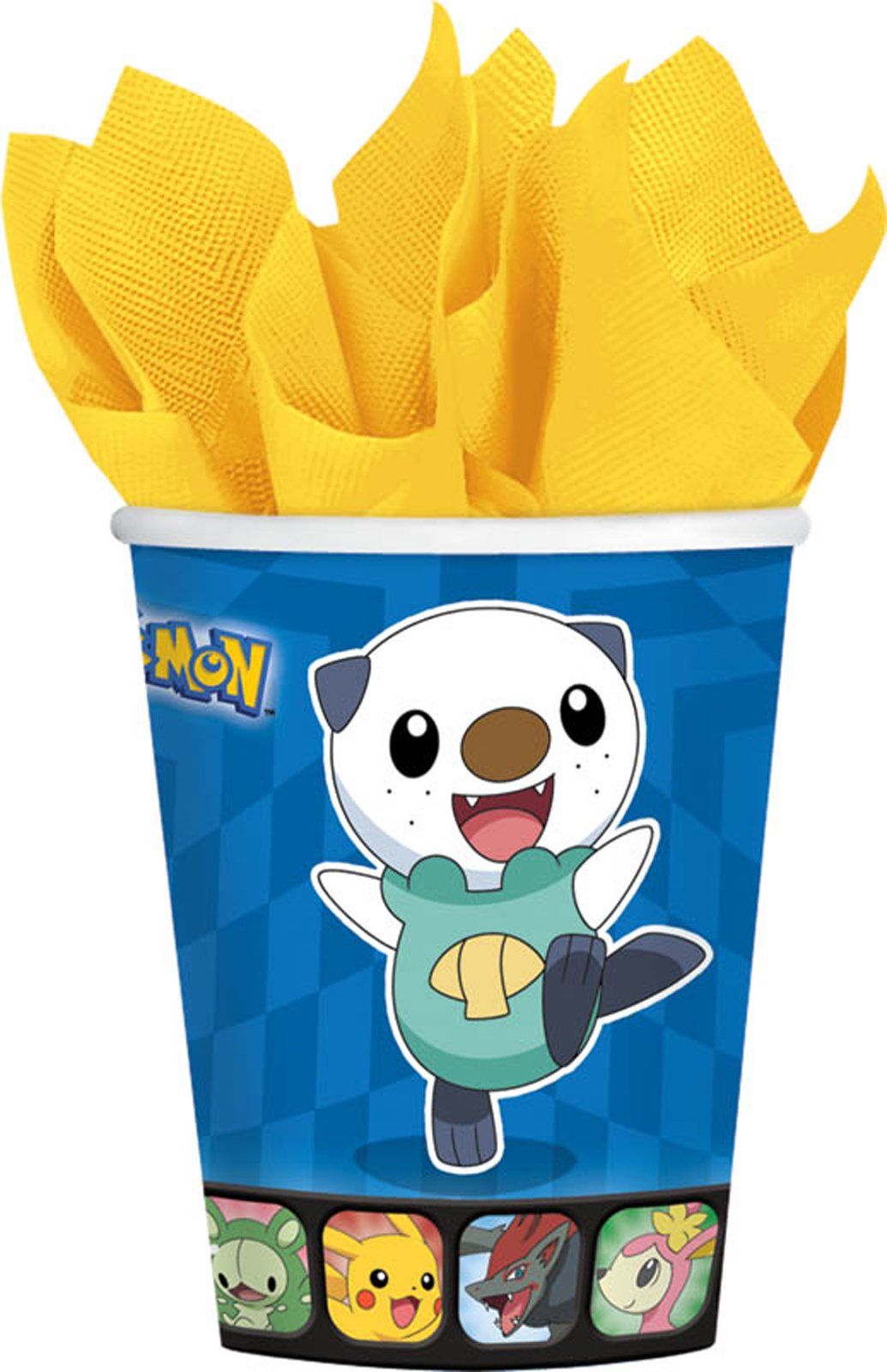 POKEMON 266ML PAPER CUPS - PACK OF 8