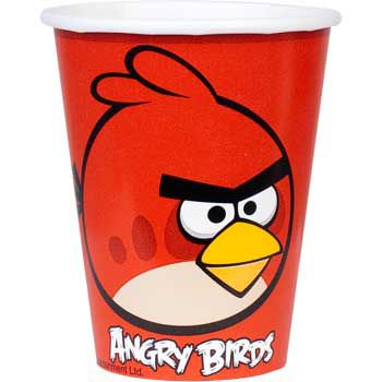 ANGRY BIRDS 266ML PAPER CUPS - PACK OF 8
