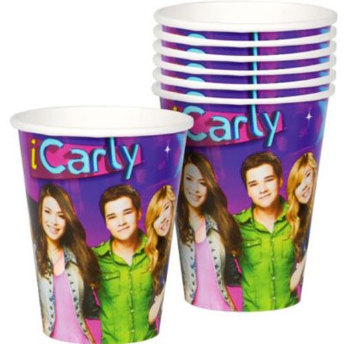 ICARLY 266ML PAPER CUPS - PACK OF 8