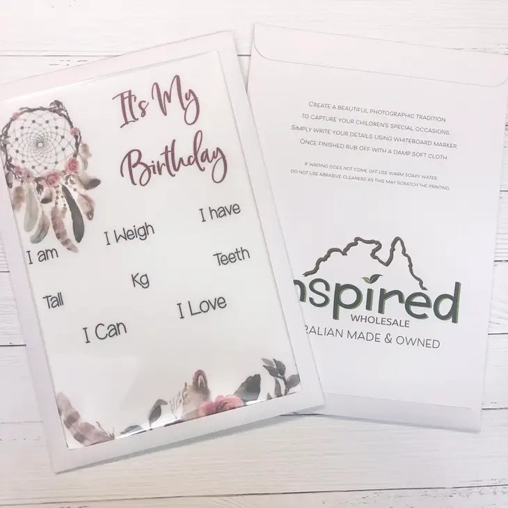 BIRTHDAY BOARD - BOHO