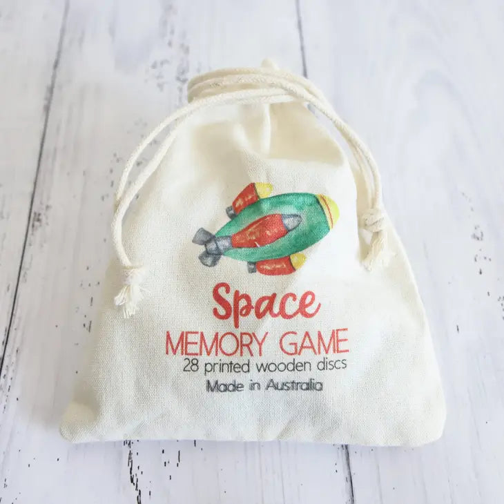 WOODEN MEMORY GAME - SPACE