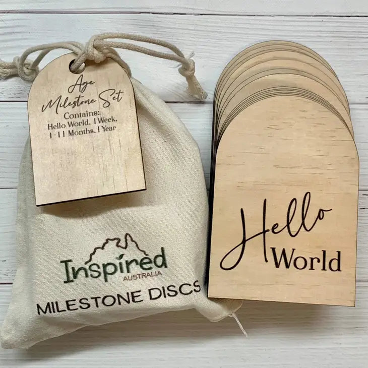 ARCH SHAPE BABY MILESTONE DISCS - 14 PIECE SET