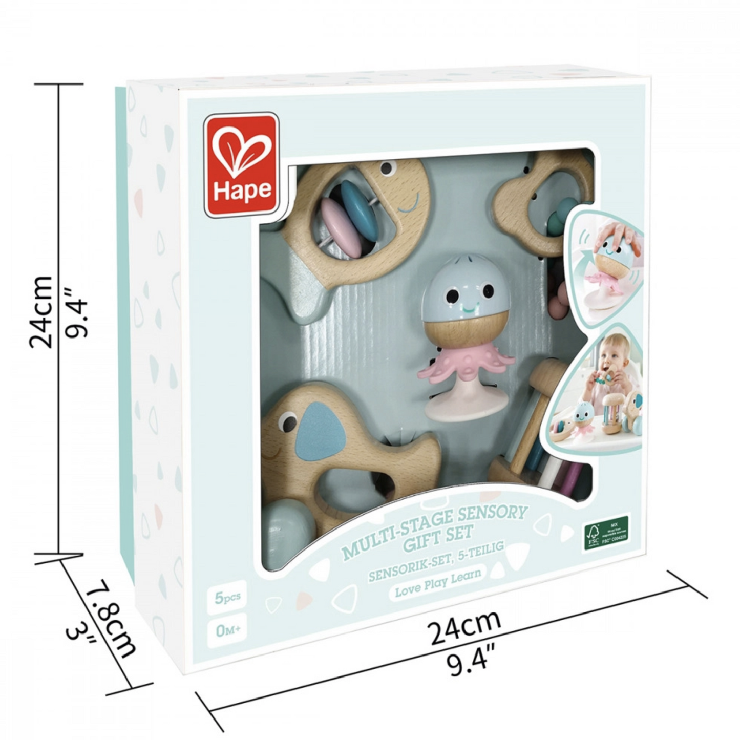 HAPE MULTI STAGE SENSORY GIFT SET