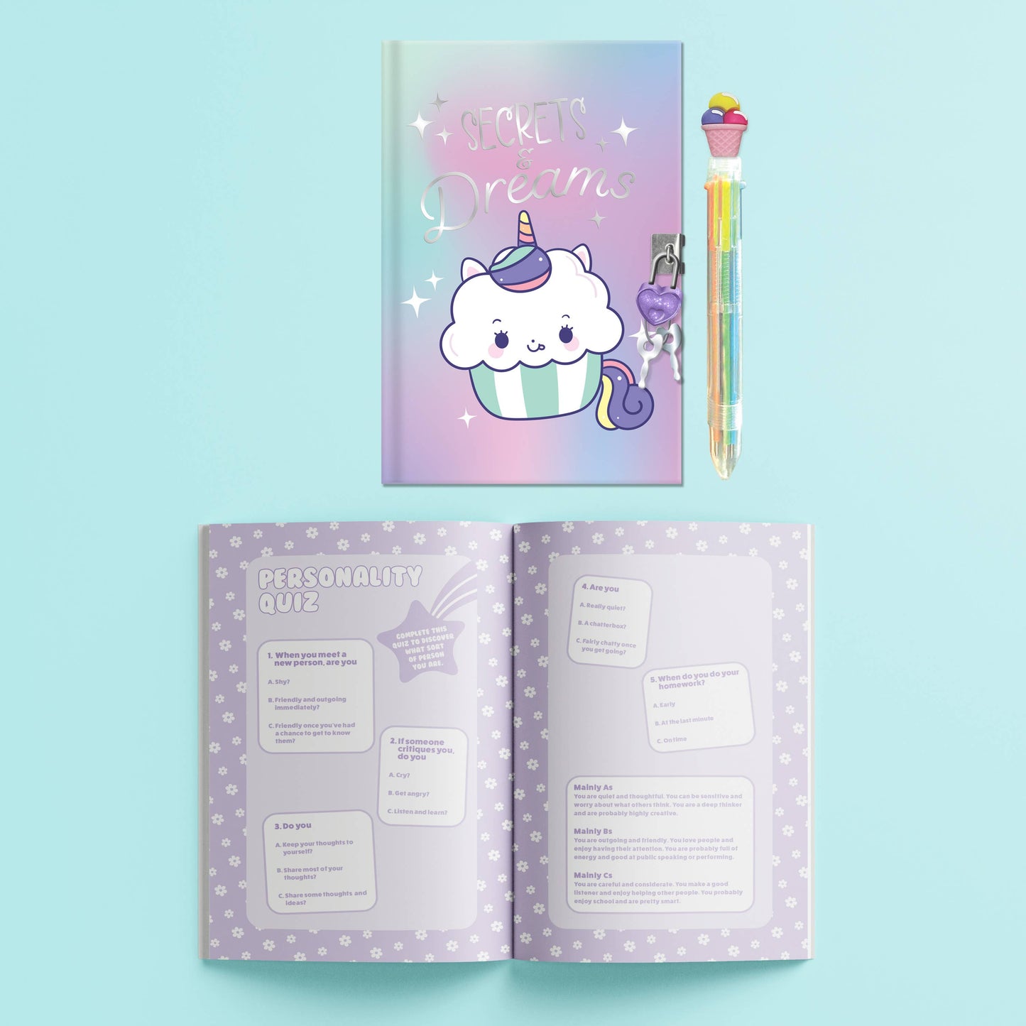 HINKLER UNICORN SECRET SCENTED JOURNAL KIT