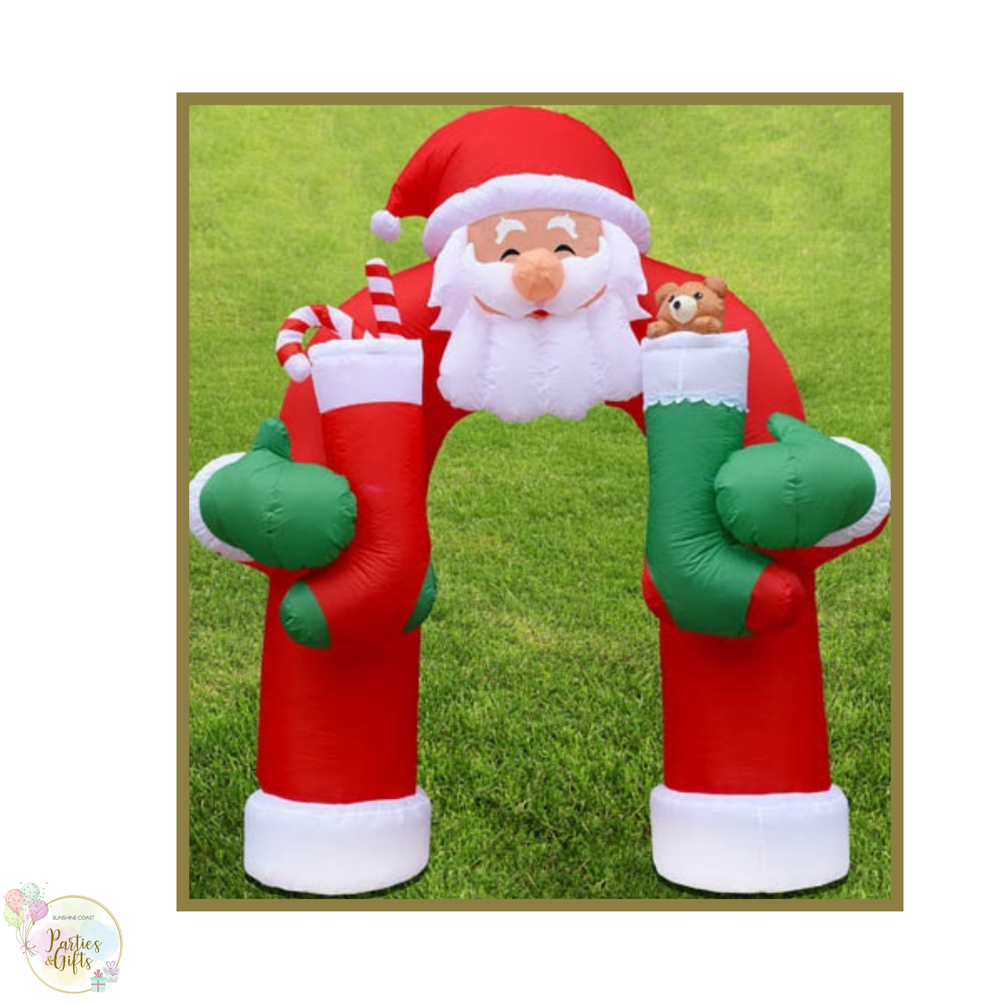 CHRISTMAS INFLATABLE SANTA ARCHWAY 305CM