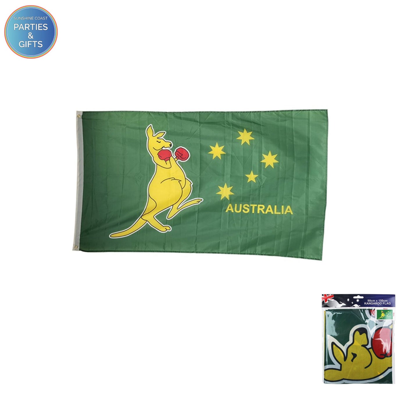 AUSTRALIAN BOXING KANGAROO FLAG - 150CM X 90CM