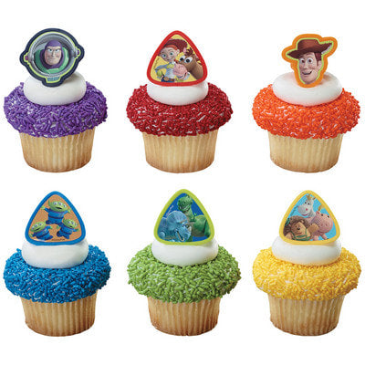 TOY STORY CUPCAKE RINGS - PACK OF 12